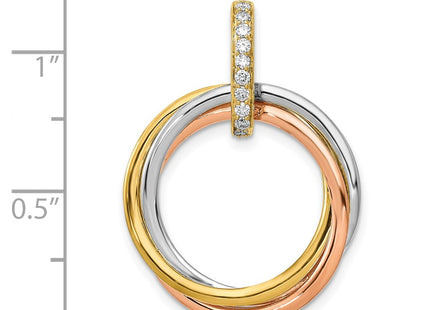 14k Tri-Color Pendants Style PM4716 - Classique Jewelry Inc.