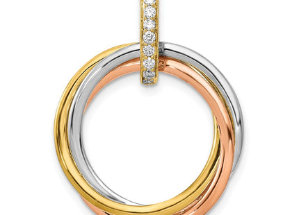 14k Tri-Color Pendants Style PM4716 - Classique Jewelry Inc.