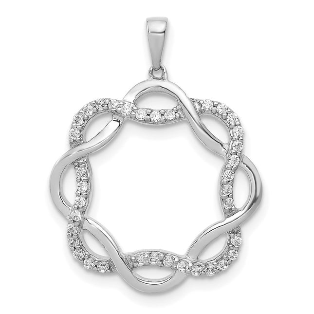 14k White Gold Pendants Style PM4738 - Classique Jewelry Inc.