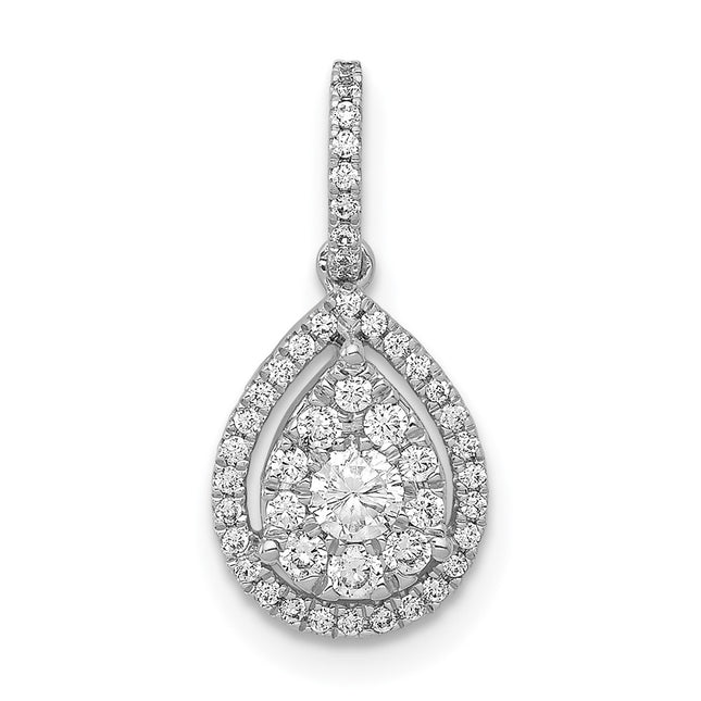 14k White Gold Pendants Style PM4776 - Classique Jewelry Inc.