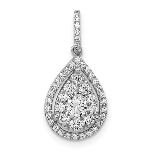 14k White Gold Pendants Style PM4776 - Classique Jewelry Inc.