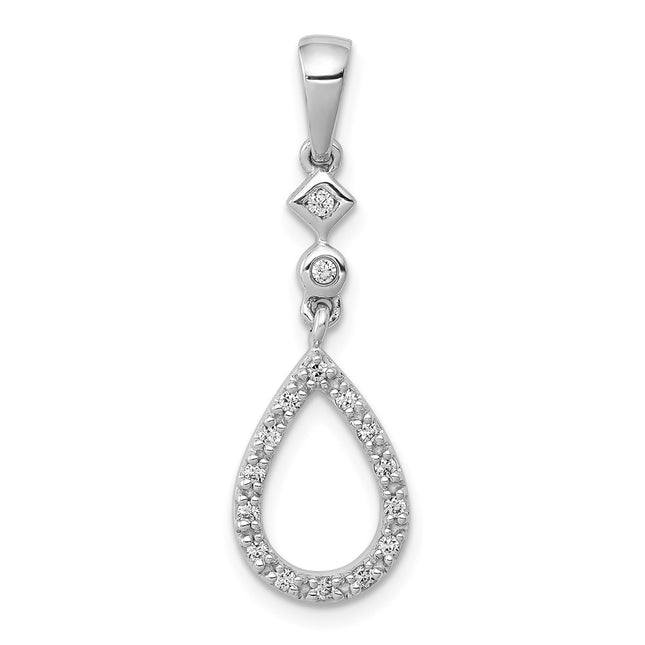 14k White Gold Pendants Style PM4798 - Classique Jewelry Inc.