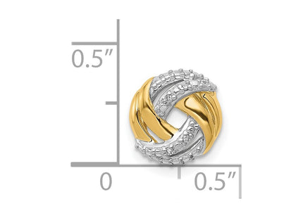 14k Yellow & Rhodium Chains Style PM4801 - Classique Jewelry Inc.