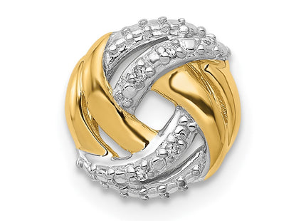 14k Yellow & Rhodium Chains Style PM4801 - Classique Jewelry Inc.