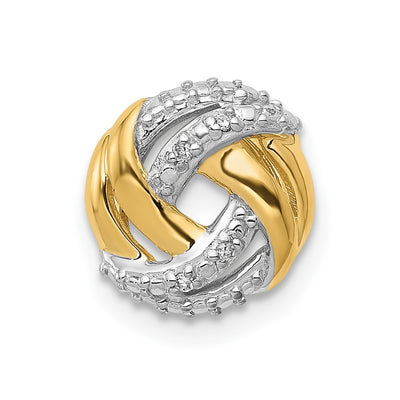 14K gold diamond knot chain