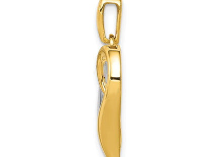 14k Two-tone Pendants Style PM4835 - Classique Jewelry Inc.