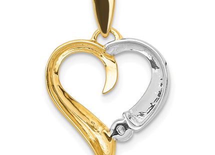 14k Two-tone Pendants Style PM4835 - Classique Jewelry Inc.