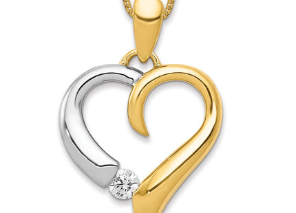 14k Two-tone Pendants Style PM4835 - Classique Jewelry Inc.