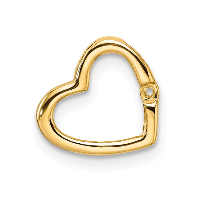 14K gold heart chain