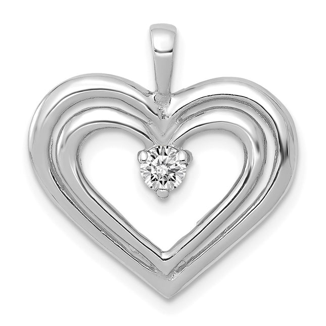 14k White Gold Pendants Style PM4842 - Classique Jewelry Inc.