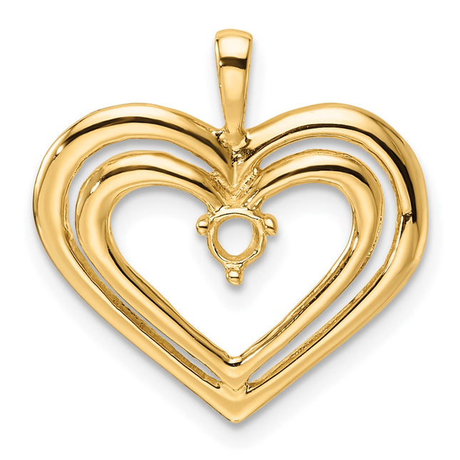 14k Yellow Gold Pendants Style PM4842 - Classique Jewelry Inc.