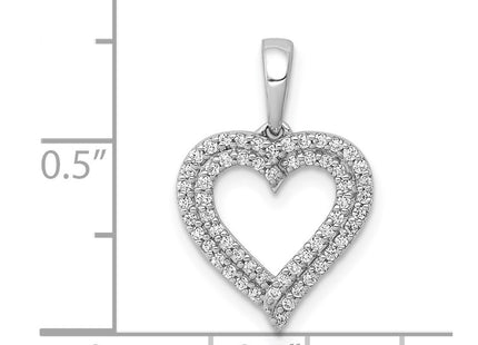 14k White Gold Pendants Style PM4864 - Classique Jewelry Inc.