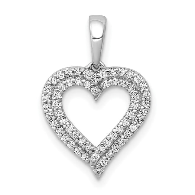 14k White Gold Pendants Style PM4864 - Classique Jewelry Inc.
