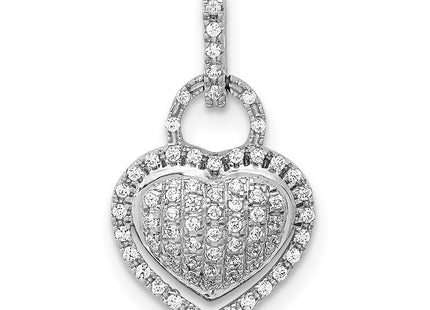 14k White Gold Pendants Style PM4882 - Classique Jewelry Inc.
