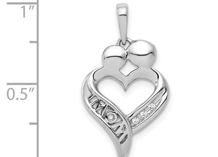 14k White Gold Pendants Style PM4895 - Classique Jewelry Inc.