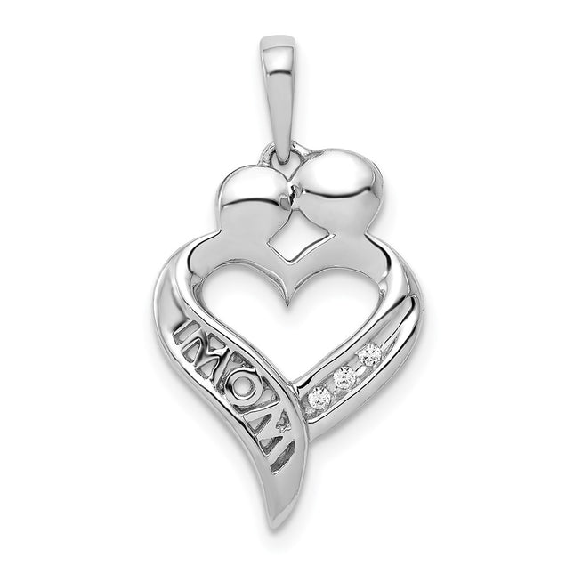 14k White Gold Pendants Style PM4895 - Classique Jewelry Inc.