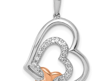 14k Two-tone Pendants Style PM4897 - Classique Jewelry Inc.