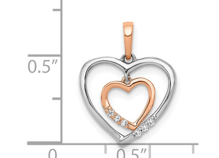 14k Two-tone Pendants Style PM4903 - Classique Jewelry Inc.