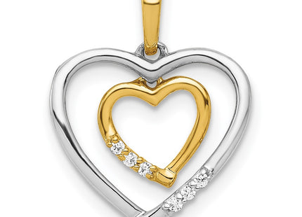 14k Two-tone Pendants Style PM4903 - Classique Jewelry Inc.