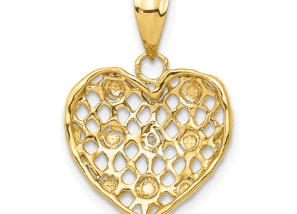 14k Yellow & Rhodium Pendants Style PM4910 - Classique Jewelry Inc.