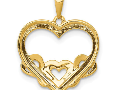 14k Yellow & Rhodium Pendants Style PM4913 - Classique Jewelry Inc.