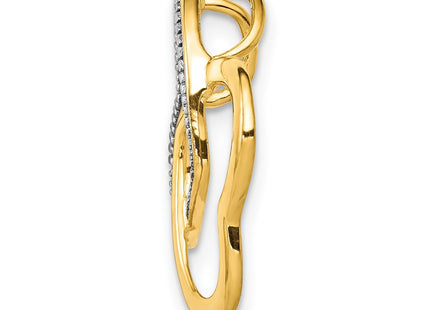 14k Yellow & Rhodium Chains Style PM4917 - Classique Jewelry Inc.