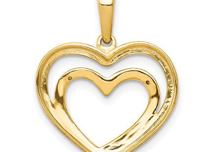 14k Yellow & Rhodium Pendants Style PM4922 - Classique Jewelry Inc.