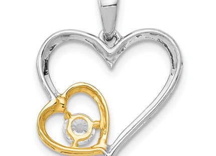 14k Two-tone Pendants Style PM4925 - Classique Jewelry Inc.
