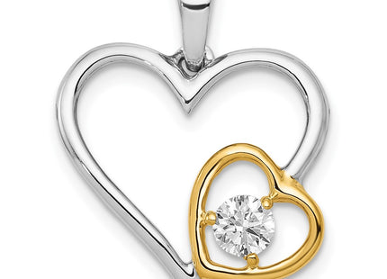 14k Two-tone Pendants Style PM4925 - Classique Jewelry Inc.