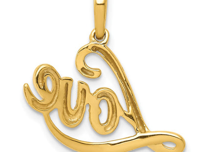 14k Yellow & Rhodium Pendants Style PM4940 - Classique Jewelry Inc.