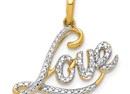 14k Yellow & Rhodium Pendants Style PM4940 - Classique Jewelry Inc.