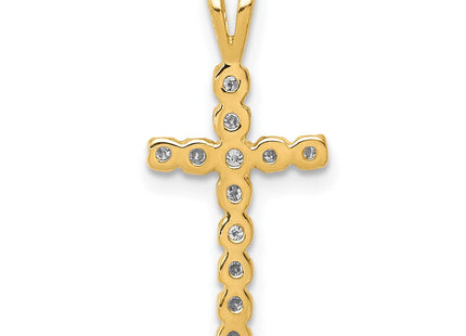 14k AA Diamond Latin Cross Pendant (Style PM4946-013-YA)