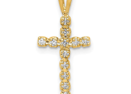 14k AA Diamond Latin Cross Pendant (Style PM4946-013-YA)