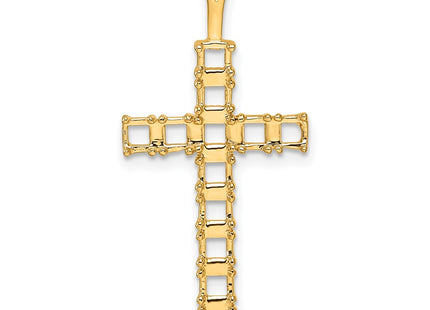 14K gold cross pendant