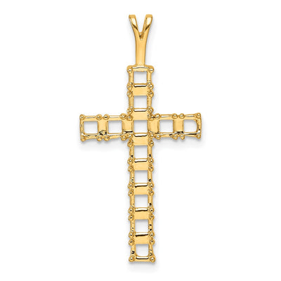 14K gold cross pendant