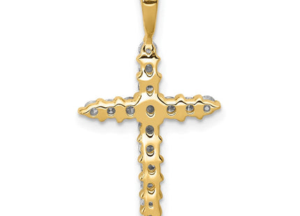 14k AA Diamond Cross Pendant (Style PM4949-050-YA)