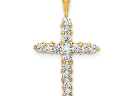 14k AA Diamond Cross Pendant (Style PM4949-050-YA)