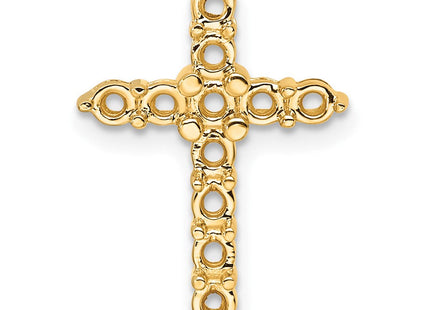 14K gold diamond cross chain