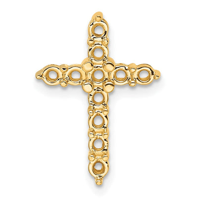 14K gold diamond cross chain