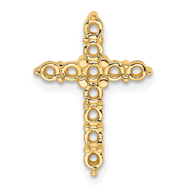 14K gold diamond cross chain