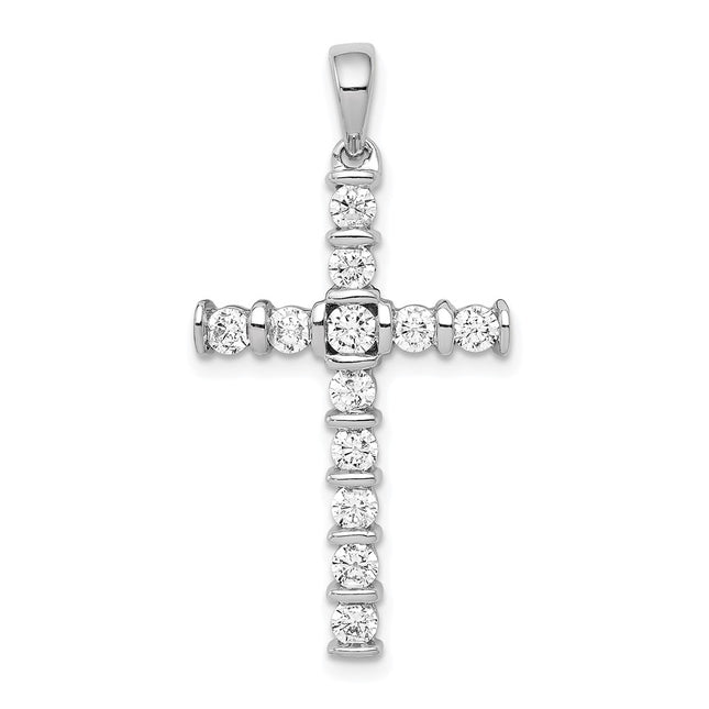 14k White Gold Pendants Style PM4954 - Classique Jewelry Inc.