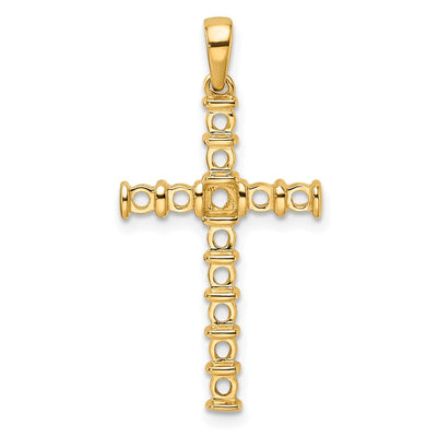 14K gold cross pendant