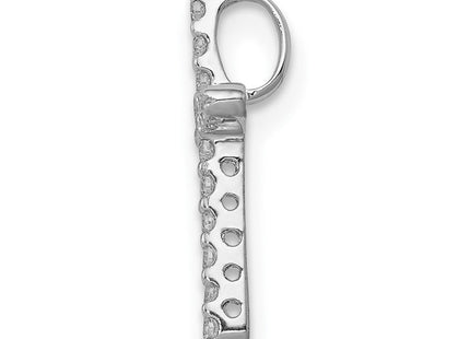 14k White Gold .. Diamond Cross Pendant (Style PM4963-013-WA)
