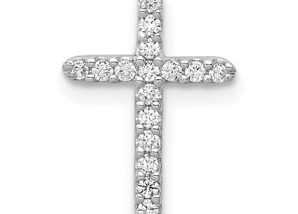 14k White Gold .. Diamond Cross Pendant (Style PM4963-013-WA)