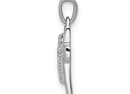 14k White Gold .. Diamond Cross Pendant (Style PM4964-004-WA)