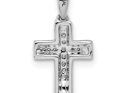 14k White Gold .. Diamond Cross Pendant (Style PM4964-004-WA)