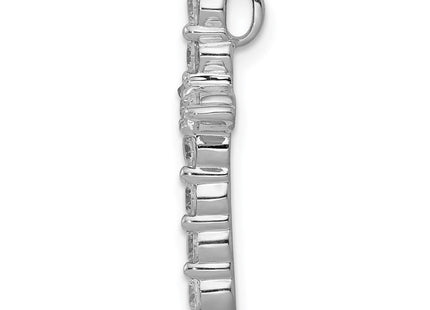 14k White Gold 1/. Diamond Cross Chain Slide (Style PM4969-050-WA)