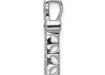 14k White Gold 1/. Diamond Latin Cross Chain Slide (Style PM4972-016-WA)