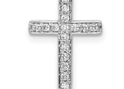 14k White Gold 1/. Diamond Latin Cross Chain Slide (Style PM4972-016-WA)