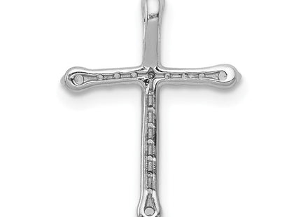14k White Gold 1/. Diamond Cross Chain Slide (Style PM4975-020-WA)